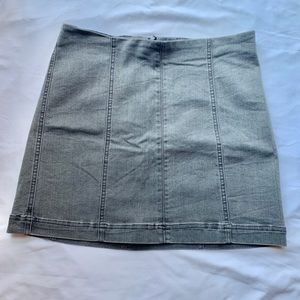 Grey Jean Skirt